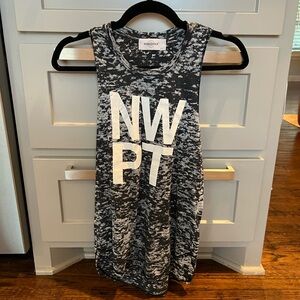 SoulCycle Women's "NWPT" (Newport Beach, CA) Burn Out Speckled Tank Small GUC